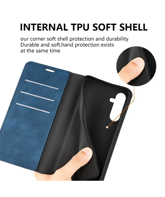 Étui Samsung Galaxy A17 5G simili cuir fonction stand