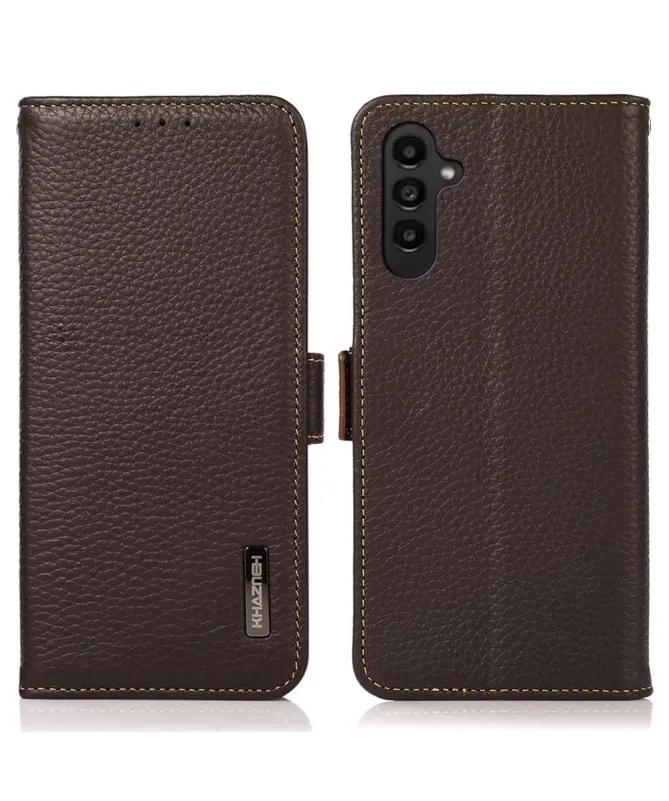 Housse Samsung Galaxy A17 5G / A26 5G KHAZNEH cuir grainé first