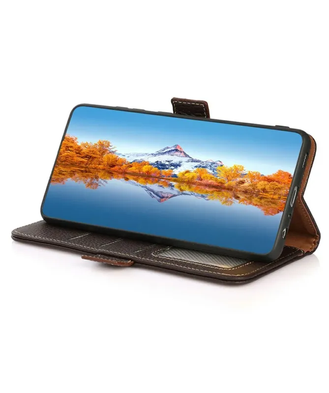 Housse Samsung Galaxy A17 5G / A26 5G KHAZNEH cuir grainé first