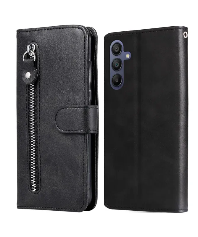 Housse Samsung Galaxy A17 5G Zipper Pocket Fonction Support Noir - photo 13
