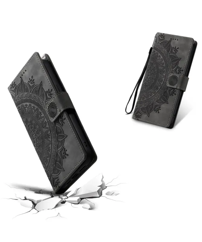 Housse Xiaomi Redmi 15C 4G Mandala avec Porte-Cartes et Dragonne