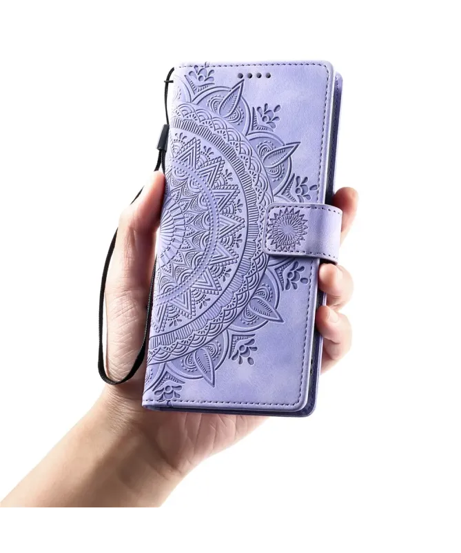Housse Xiaomi Redmi 15C 4G Mandala avec Porte-Cartes et Dragonne