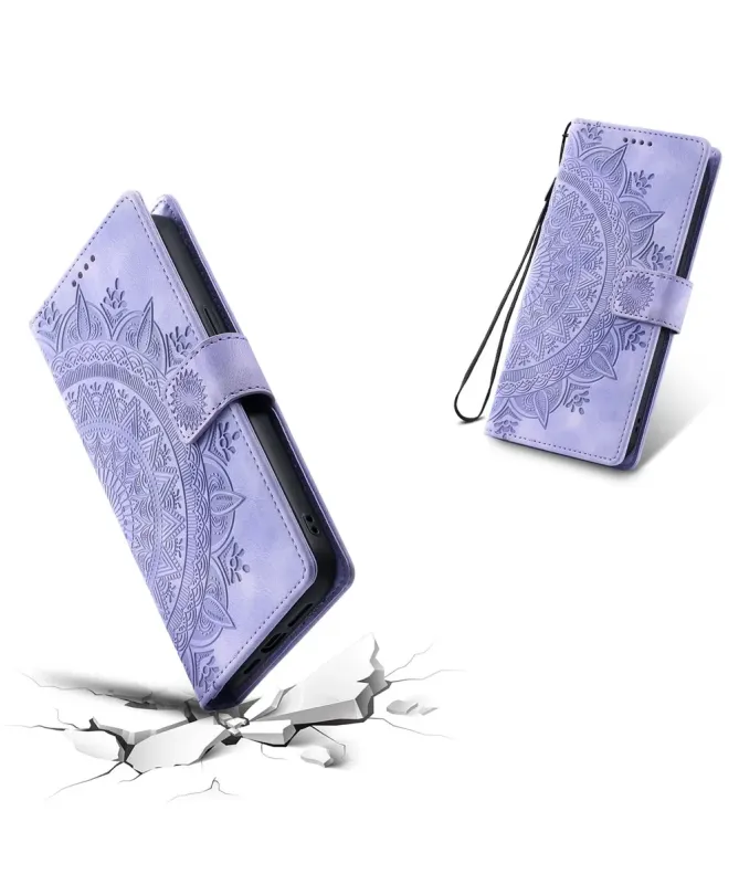 Housse Xiaomi Redmi 15C 4G Mandala avec Porte-Cartes et Dragonne