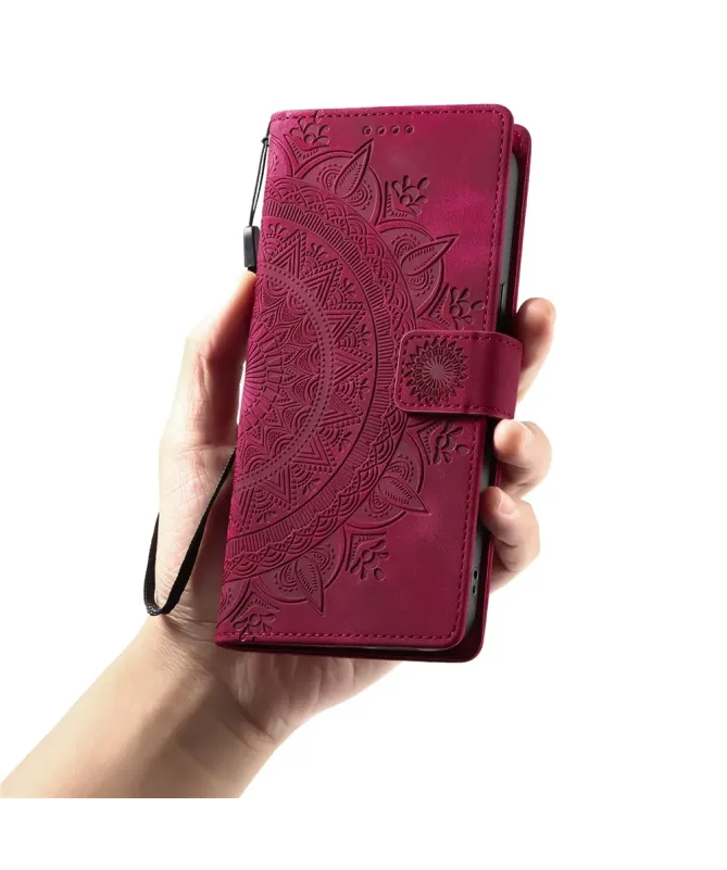 Housse Xiaomi Redmi 15C 4G Mandala avec Porte-Cartes et Dragonne