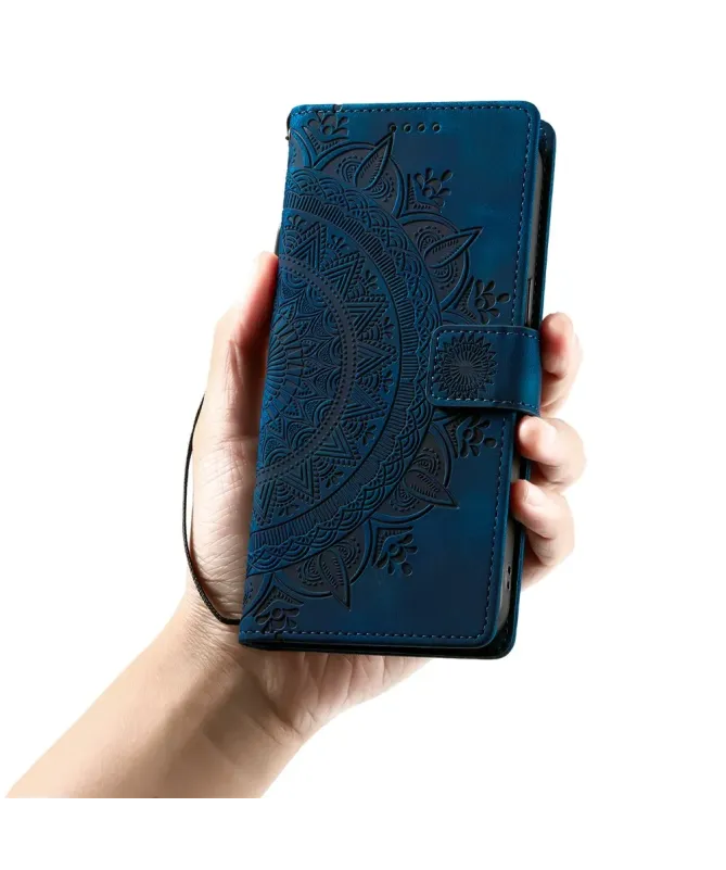 Housse Xiaomi Redmi 15C 4G Mandala avec Porte-Cartes et Dragonne