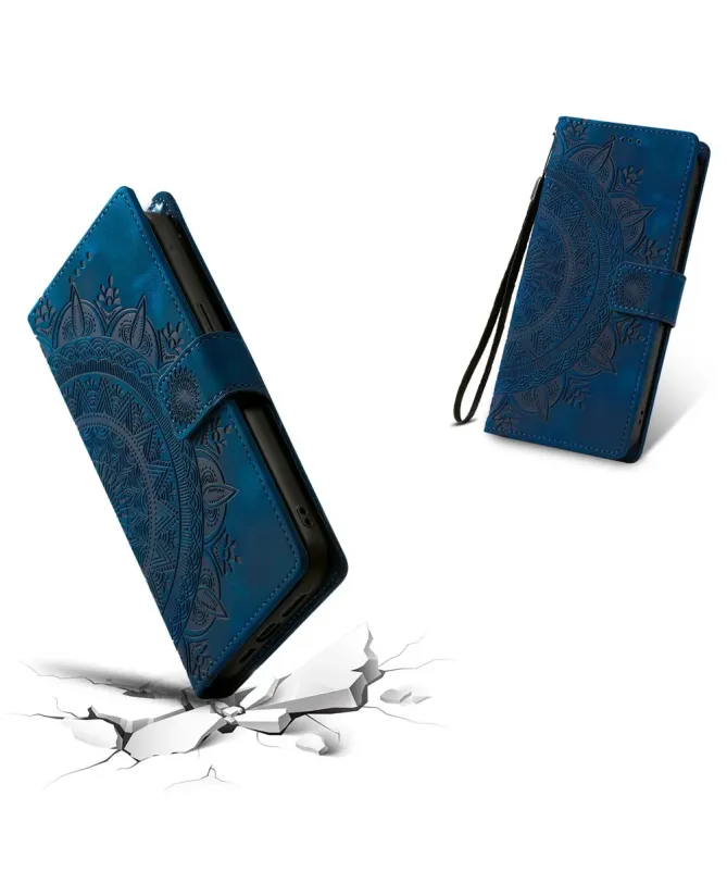 Housse Xiaomi Redmi 15C 4G Mandala avec Porte-Cartes et Dragonne