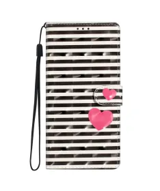 Housse Xiaomi Redmi 15C 4G Rayures et Cœurs