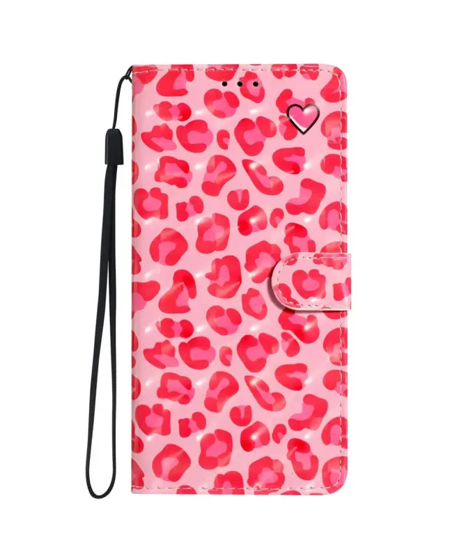 Housse Xiaomi Redmi 15C 4G Léopard Cœur
