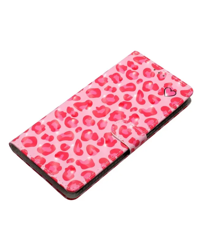 Housse Xiaomi Redmi 15C 4G Léopard Cœur