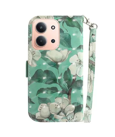 Housse Xiaomi Redmi 15C 4G Fleurs Blanches