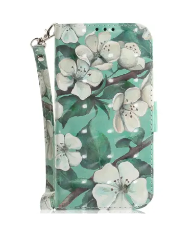 Housse Xiaomi Redmi 15C 4G Fleurs Blanches