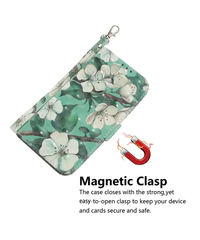 Housse Xiaomi Redmi 15C 4G Fleurs Blanches