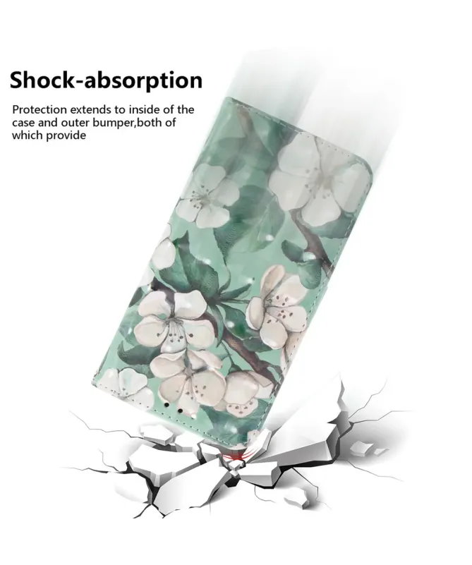 Housse Xiaomi Redmi 15C 4G Fleurs Blanches