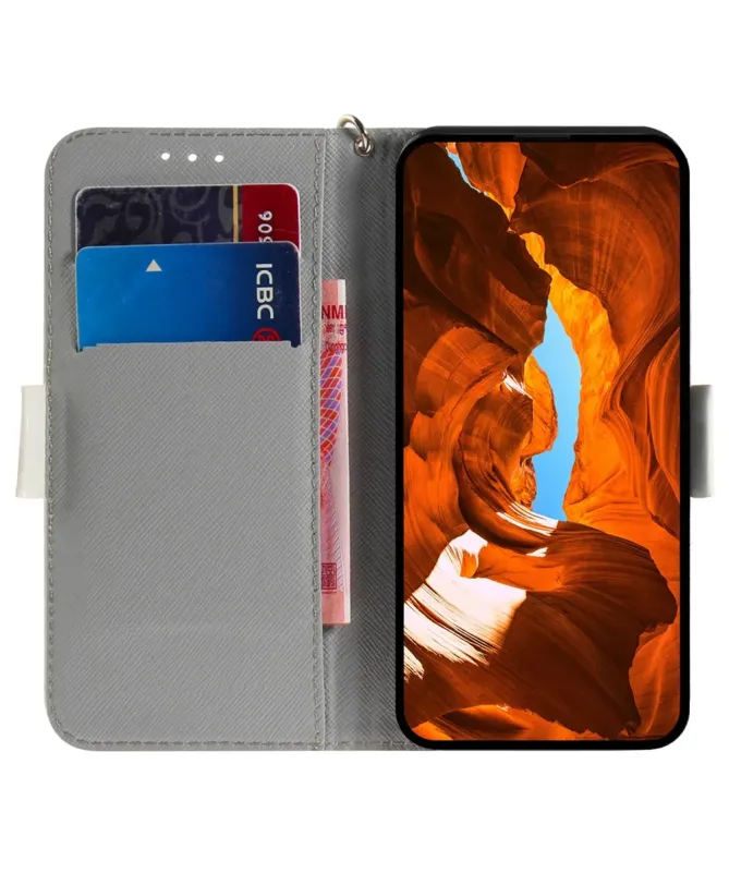 Housse Xiaomi Redmi 15C 4G Fleurs Blanches