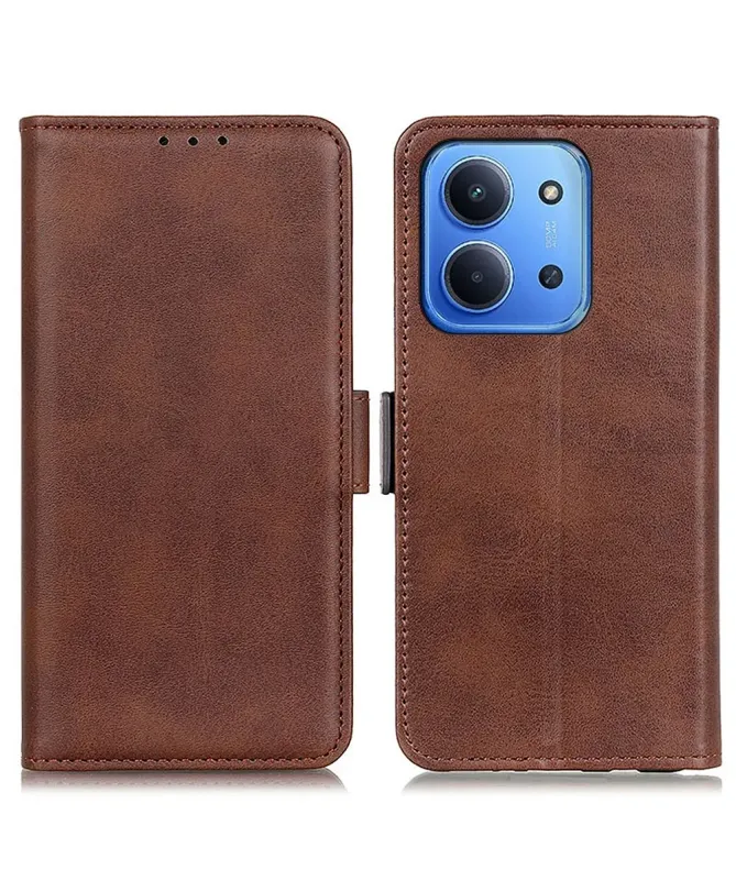 Étui Xiaomi Redmi 15C 4G portefeuille revêtement simili cuir mat