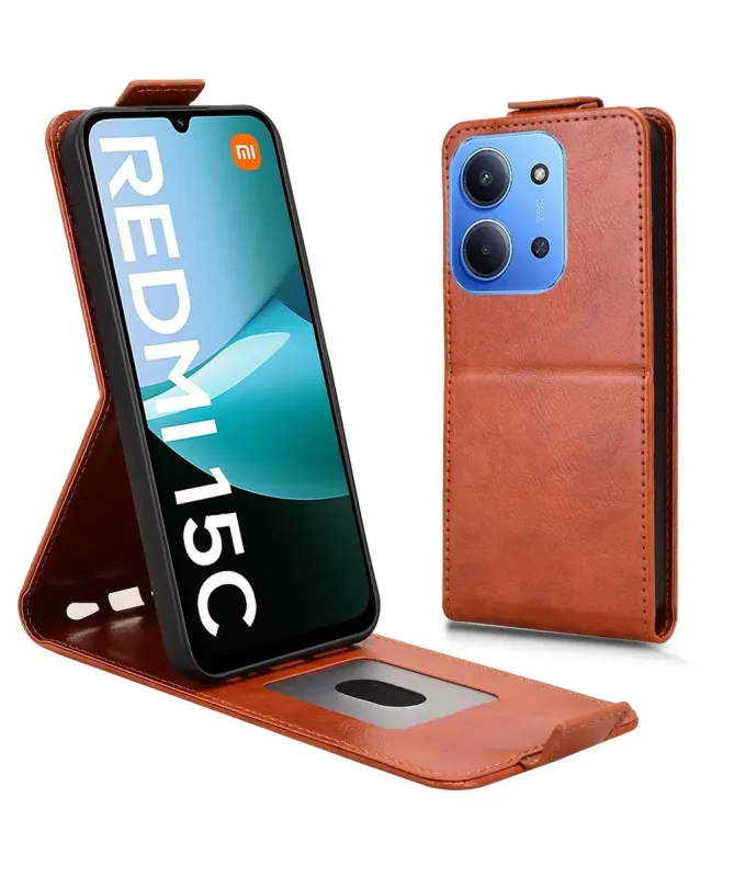Housse Xiaomi Redmi 15C 4G à Clapet Vertical