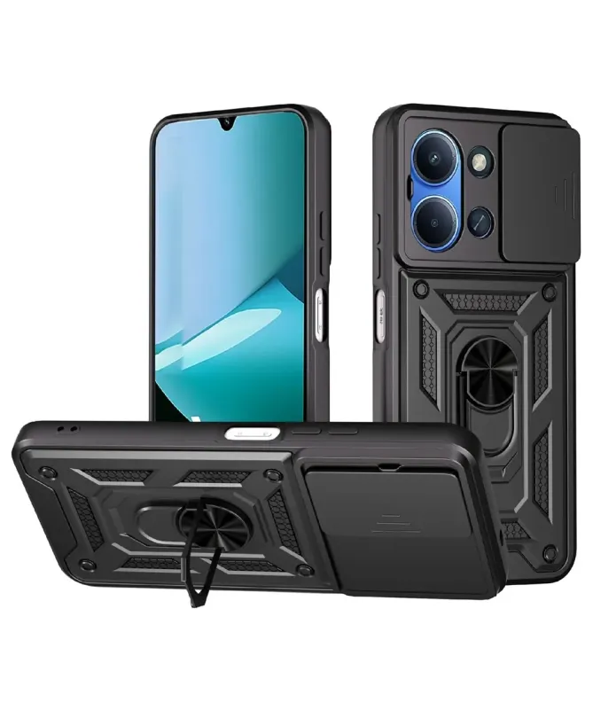 Coque Xiaomi Redmi 15C 4G Hybride Fonction Support et Cache Objectif