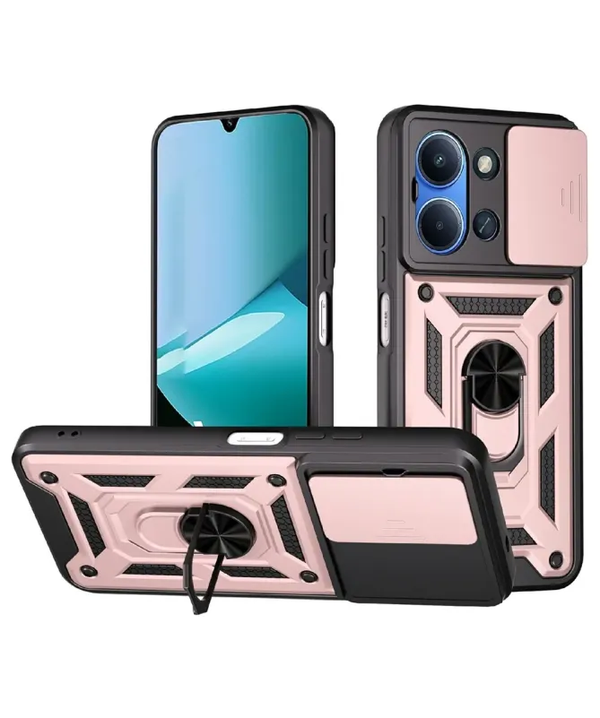 Coque Xiaomi Redmi 15C 4G Hybride Fonction Support et Cache Objectif