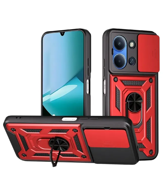 Coque Xiaomi Redmi 15C 4G Hybride Fonction Support et Cache Objectif