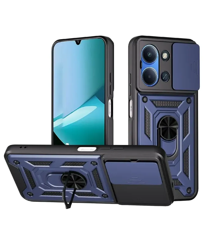 Coque Xiaomi Redmi 15C 4G Hybride Fonction Support et Cache Objectif