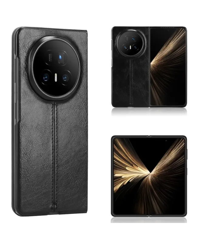 Coque Honor Magic V5 Effet Cuir et Surpiqûre