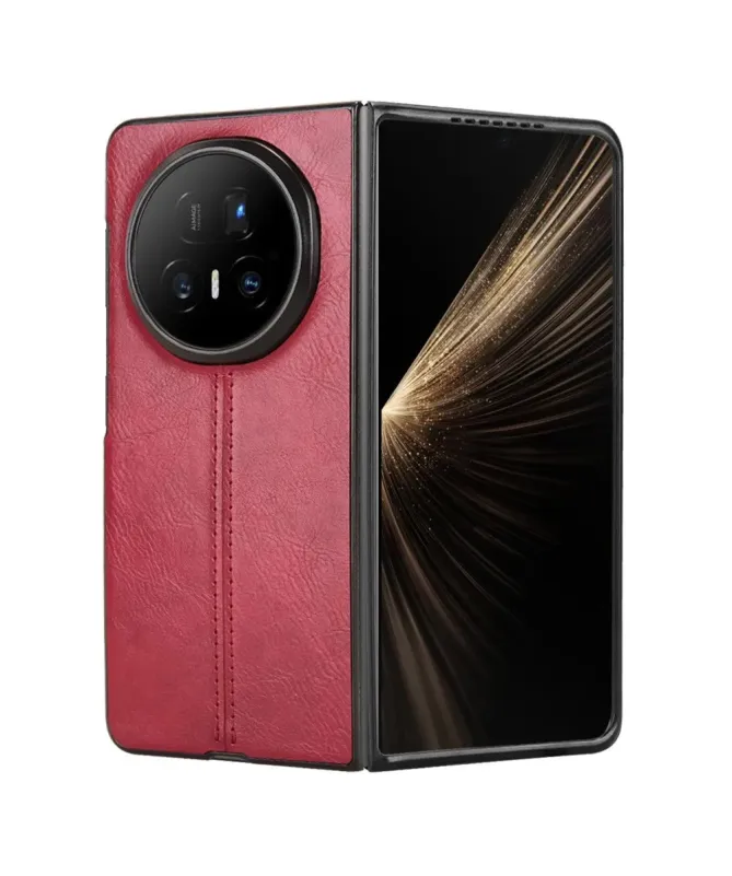 Coque Honor Magic V5 Effet Cuir et Surpiqûre