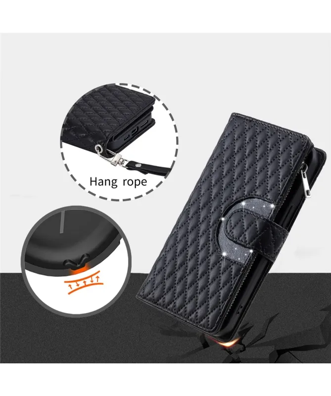 Housse Xiaomi Redmi 15C 4G Matelassée et Fermeture Éclair