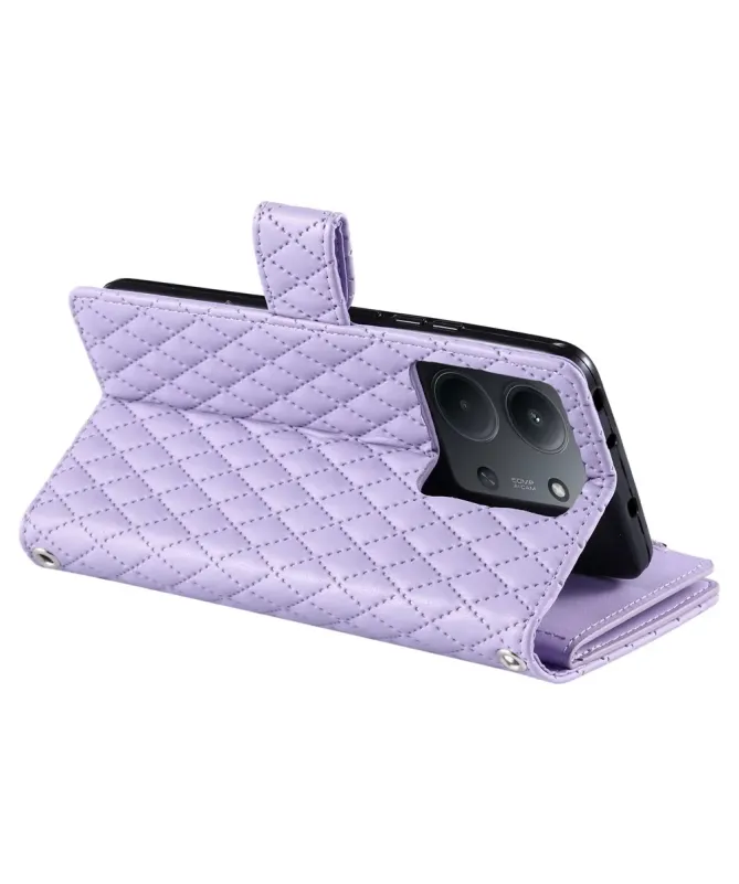 Housse Xiaomi Redmi 15C 4G Matelassée et Fermeture Éclair