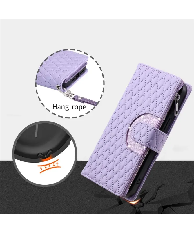 Housse Xiaomi Redmi 15C 4G Matelassée et Fermeture Éclair