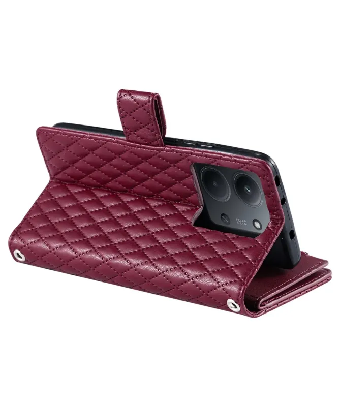 Housse Xiaomi Redmi 15C 4G Matelassée et Fermeture Éclair