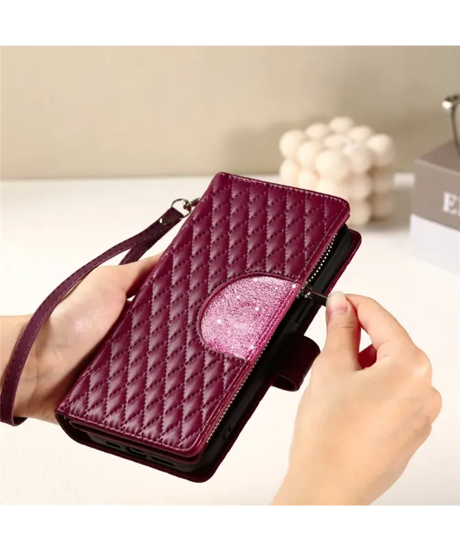 Housse Xiaomi Redmi 15C 4G Matelassée et Fermeture Éclair