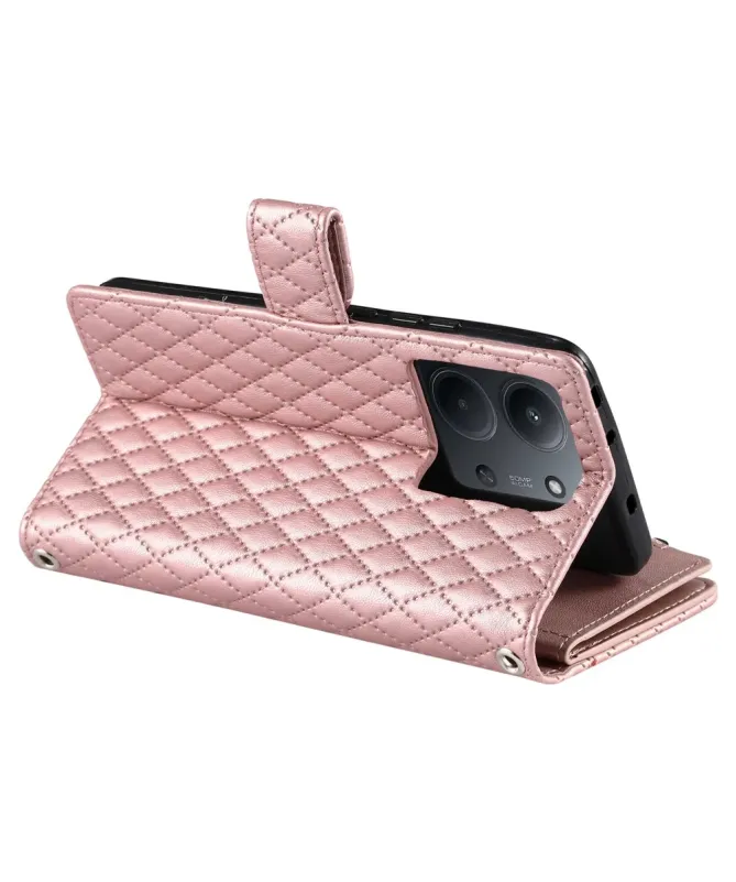 Housse Xiaomi Redmi 15C 4G Matelassée et Fermeture Éclair