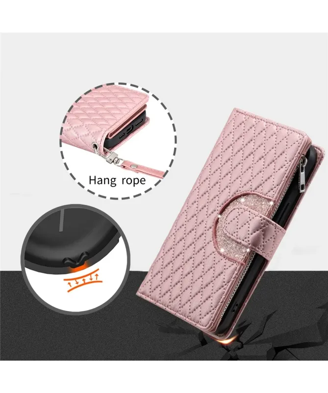 Housse Xiaomi Redmi 15C 4G Matelassée et Fermeture Éclair