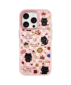 Coque iPhone 16 Pro Max Chat Noir Magnétique Amovible