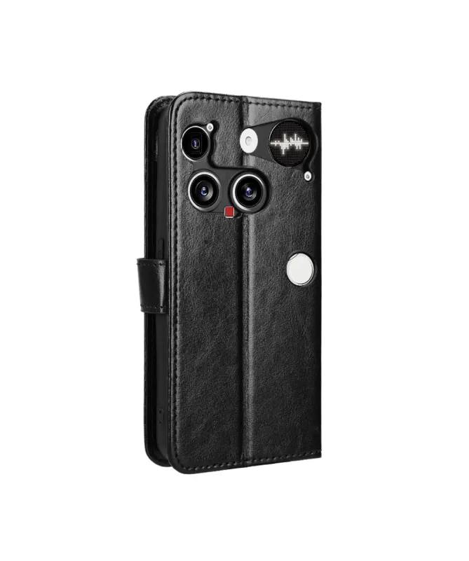 Housse Nothing Phone (3) Effet Cuir Vieilli à Lanière