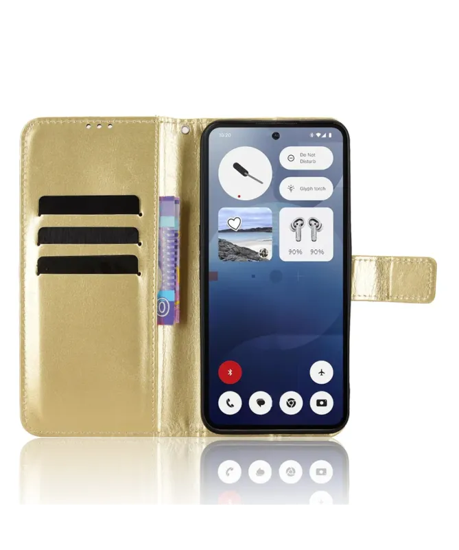 Housse Nothing Phone (3) Effet Cuir Vieilli à Lanière