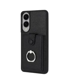 Coque Samsung Galaxy S25 Edge Porte-cartes Extractible et Anneau