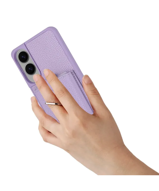 Coque Samsung Galaxy S25 Edge Porte-cartes Extractible et Anneau