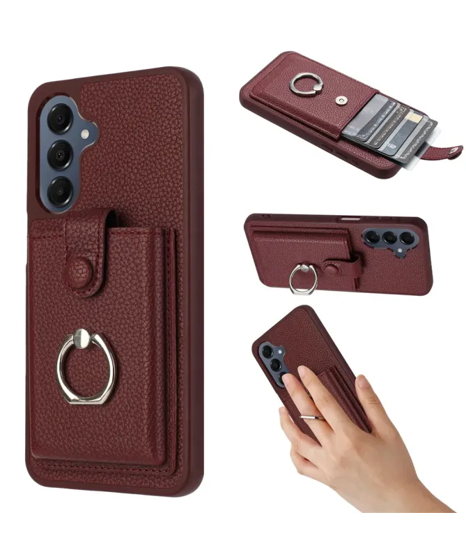 Coque Samsung Galaxy A17 / A26 5G Porte-cartes Extractible et Anneau