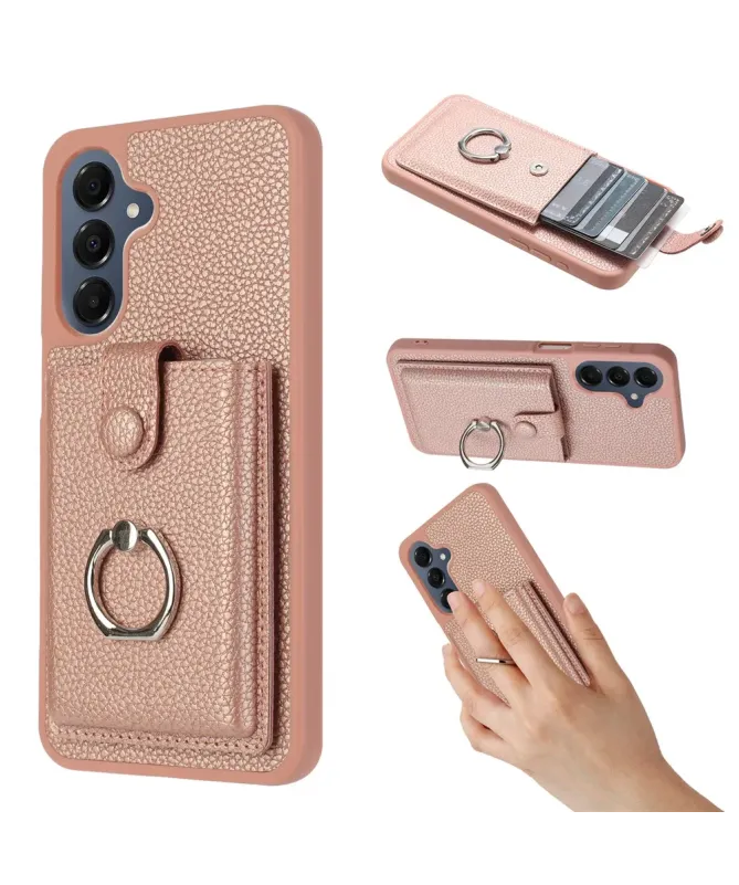Coque Samsung Galaxy A17 / A26 5G Porte-cartes Extractible et Anneau