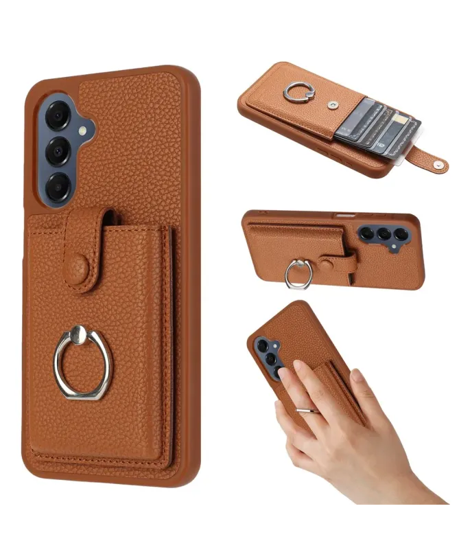 Coque Samsung Galaxy A17 / A26 5G Porte-cartes Extractible et Anneau