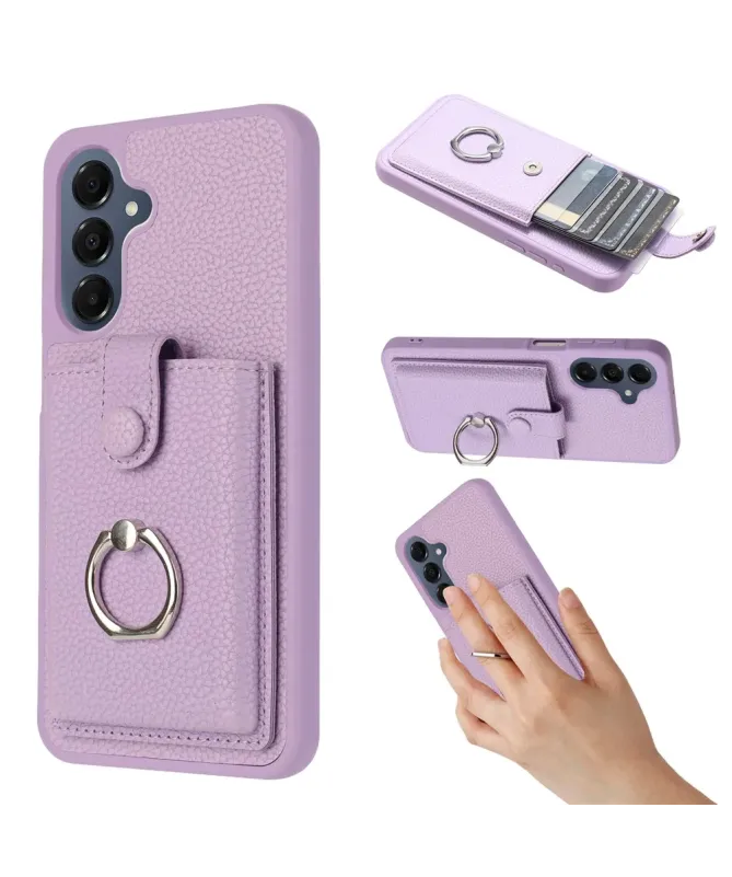 Coque Samsung Galaxy A17 / A26 5G Porte-cartes Extractible et Anneau