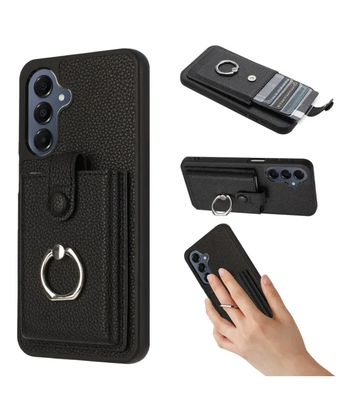 Coque Samsung Galaxy A17 / A26 5G Porte-cartes Extractible et Anneau