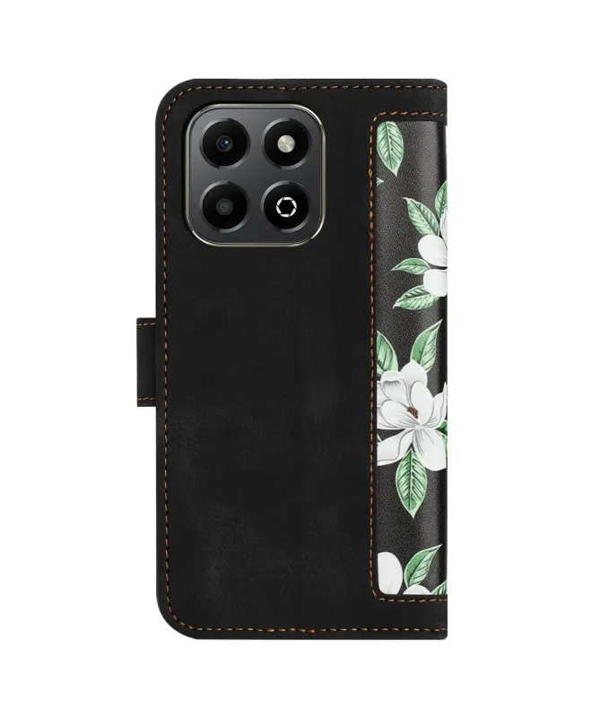 Housse Honor 400 Smart 5G / 4G Magnolias avec Dragonne