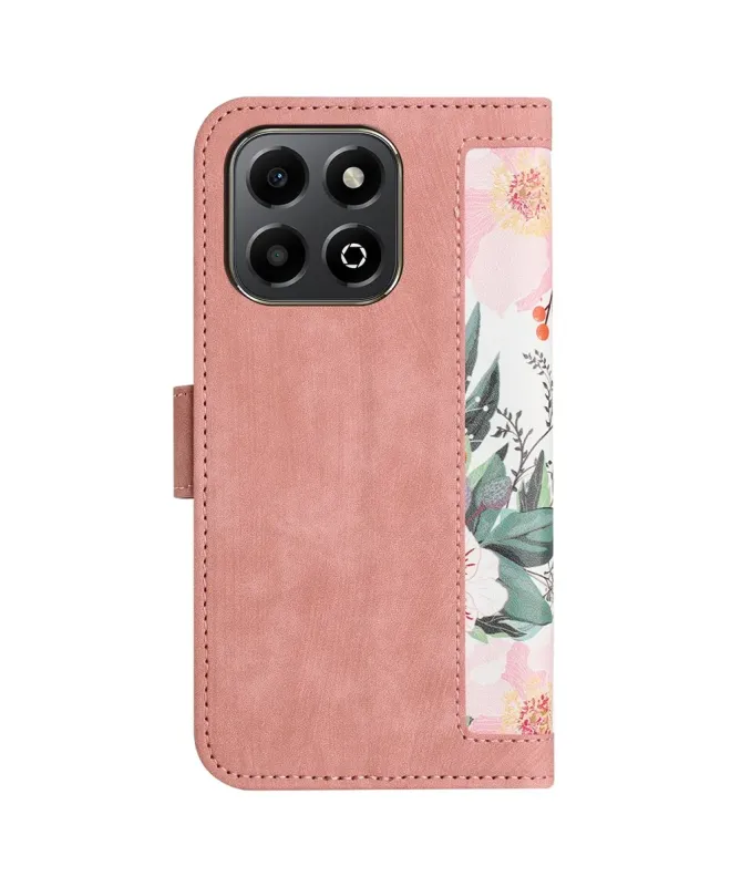 Housse Honor 400 Smart 5G / 4G Aquarelle Florale avec Dragonne