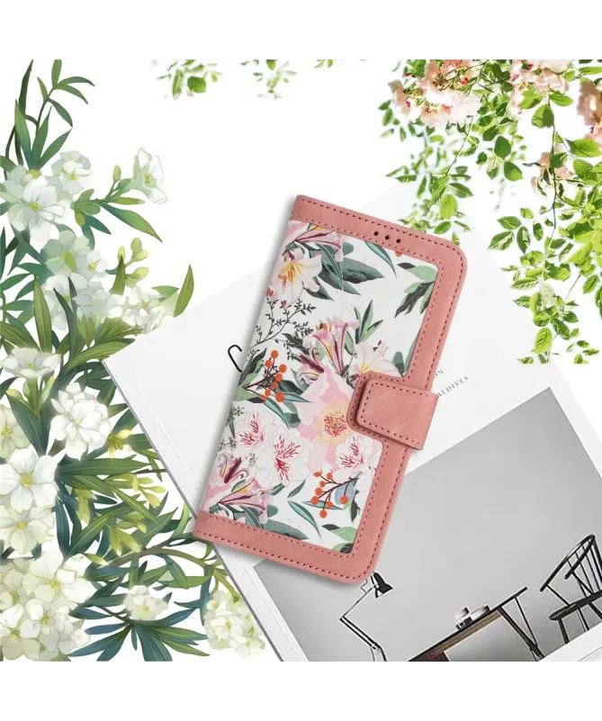 Housse Honor 400 Smart 5G / 4G Aquarelle Florale avec Dragonne