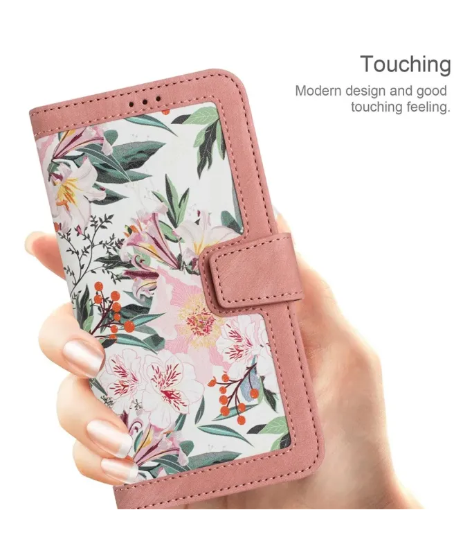 Housse Honor 400 Smart 5G / 4G Aquarelle Florale avec Dragonne