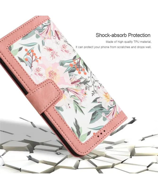Housse Honor 400 Smart 5G / 4G Aquarelle Florale avec Dragonne