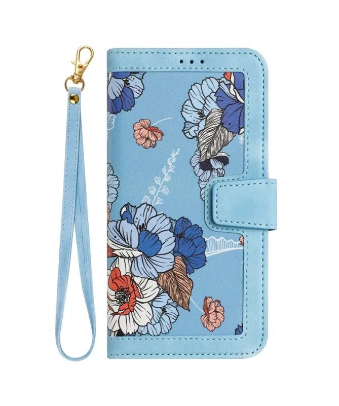 Housse Honor 400 Smart 5G / 4G Florale avec Dragonne