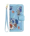 Housse Honor 400 Smart 5G / 4G Florale avec Dragonne